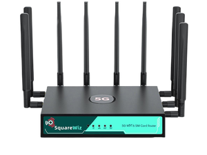 SquareWiz RM520N AX3000 WiFi 6 5G Router with Sim Card Slot,LTE Cellular Gateway with 9 High Gain Detachable Antennas, 5G NR Modem Support 128 Users for Home Office,AT&T T-Mobile Certified,VPN SquareWiz RM520N AX3000 WiFi 6 5G Router with Sim Card Slot,LTE Cellular Gateway with 9 High Gain Detachable Antennas, 5G NR Modem Support 128 Users for Home Office,AT&T T-Mobile Certified,VPN