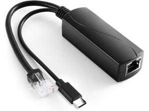 2.5G Type C PoE Splitter 5V/3A, 48V PoE to USB-C 5V/3A 15W Output, 2.5Gbps Ethernet Comply IEEE802.3af/at, Plug and Play for Smart Home 2.5G Type C PoE Splitter 5V/3A, 48V PoE to USB-C 5V/3A 15W Output, 2.5Gbps Ethernet Comply IEEE802.3af/at, Plug and Play for Smart Home