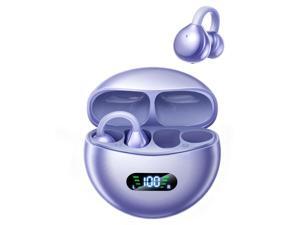 CHENRUIDA Clip On Earbuds Open Ear Ear Buds Wireless Bluetooth 5.4 Headphones,48H Playtime,IPX6 Waterproof,Touch Control,Comfortable for Workouts and Daily Use (Purple) CHENRUIDA Clip On Earbuds Open Ear Ear Buds Wireless Bluetooth 5.4 Headphones,48H Playtime,IPX6 Waterproof,Touch Control,Comfortable for Workouts and Daily Use (Purple)