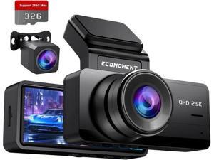 Dash Cam Front and Rear, 2.5K Dual Dash Camera for Cars, Car Camera with 3.16" IPS Screen, 170° Wide Angle, WDR Night Vision, G-Sensor, 24H Parking Monitor, 32GB Card Included, Support 256 GB Max Dash Cam Front and Rear, 2.5K Dual Dash Camera for Cars, Car Camera with 3.16" IPS Screen, 170° Wide Angle, WDR Night Vision, G-Sensor, 24H Parking Monitor, 32GB Card Included, Support 256 GB Max