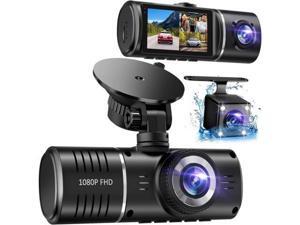 Dash Cam Front and Rear, 1080P Dash Camera for Cars, 3 Channel Car Camera Front Rear and Inside with 32GB Card, Loop Recording, Night Vision, HDR, 24Hr Parking, G-Sensor Dash Cam Front and Rear, 1080P Dash Camera for Cars, 3 Channel Car Camera Front Rear and Inside with 32GB Card, Loop Recording, Night Vision, HDR, 24Hr Parking, G-Sensor