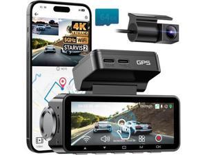 FOCUWAY Dash Cam Front and Rear, Real 4K@30fps/2K@60fps+1080P@30fps Dash Camera for Car, Touchscreen, Voice Control, with GPS WiFi, HDR Night Vision, 64GB Card, 160 Wide Angle, 24H Parking Mode FOCUWAY Dash Cam Front and Rear, Real 4K@30fps/2K@60fps+1080P@30fps Dash Camera for Car, Touchscreen, Voice Control, with GPS WiFi, HDR Night Vision, 64GB Card, 160 Wide Angle, 24H Parking Mode