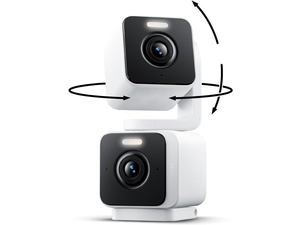WYZE Duo Cam Pan Indoor/Outdoor IP65 2K 360° Pan/Tilt Smart Home Security Camera with Color Night Vision, Compatible with Alexa & Google Assistant, White WYZE Duo Cam Pan Indoor/Outdoor IP65 2K 360° Pan/Tilt Smart Home Security Camera with Color Night Vision, Compatible with Alexa & Google Assistant, White
