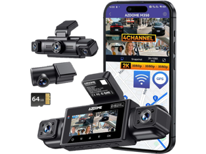 AZDOME 4 Channel Dash Cam 360°View,2K Dash Camera for Cars,Front and Rear Left Right Wireless Car Camera,Find My & APP Control,Built-in GPS 5.8G WiFi,Night Vision,24H Parking Mode,Free 64GB Card AZDOME 4 Channel Dash Cam 360°View,2K Dash Camera for Cars,Front and Rear Left Right Wireless Car Camera,Find My & APP Control,Built-in GPS 5.8G WiFi,Night Vision,24H Parking Mode,Free 64GB Card