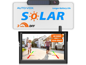 AUTO-VOX Solar Wireless Backup Camera:3 Mins DIY Installation & Upgraded 5" HD 1080P Anti-Glare Monitor, Reliable Signal for a Clear View, IP69K Waterproof Back up Camera for Car, Van, SUV, Truck AUTO-VOX Solar Wireless Backup Camera:3 Mins DIY Installation & Upgraded 5" HD 1080P Anti-Glare Monitor, Reliable Signal for a Clear View, IP69K Waterproof Back up Camera for Car, Van, SUV, Truck