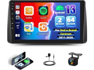 2G 64G Android 13 Car Stereo Carplay Radio for Dodge Grand Caravan 2011-2020 / for Chrysler Town & Country 2012-2016 with Android Auto, 9 Touchscreen GPS Bluetooth 16EQ Hi-Fi/WiFi+Backup Camera&Mic 2G 64G Android 13 Car Stereo Carplay Radio for Dodge Grand Caravan 2011-2020 / for Chrysler Town & Country 2012-2016 with Android Auto, 9 Touchscreen GPS Bluetooth 16EQ Hi-Fi/WiFi+Backup Camera&Mic