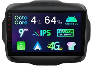 XTRONS Android 14 Car Stereo for Jeep Renegade, Octa Core 4+64GB Car Radio, 9 Inch Touch Screen GPS Navigation Bluetooth Head Unit Built-in DSP CarPlay Support 4G LTE OBD2 DVR TPMS Backup Camera XTRONS Android 14 Car Stereo for Jeep Renegade, Octa Core 4+64GB Car Radio, 9 Inch Touch Screen GPS Navigation Bluetooth Head Unit Built-in DSP CarPlay Support 4G LTE OBD2 DVR TPMS Backup Camera
