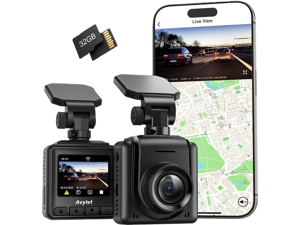 2K Dash Cam with 32 GB Card, Built-in WiFi Dash Camera for Cars, Front Dashcams for Cars with APP, WDR, Night Vision, 24 Hours Parking Monitor, G-Sensor, Loop Recording 2K Dash Cam with 32 GB Card, Built-in WiFi Dash Camera for Cars, Front Dashcams for Cars with APP, WDR, Night Vision, 24 Hours Parking Monitor, G-Sensor, Loop Recording