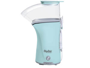 Presto 04867 Poplite Plus Hot Air Popcorn Popper - Built-In Measuring Cup + Melts Butter, Easy to Clean, Built-In Cord Wrap, 18 Cups, Aqua Presto 04867 Poplite Plus Hot Air Popcorn Popper - Built-In Measuring Cup + Melts Butter, Easy to Clean, Built-In Cord Wrap, 18 Cups, Aqua