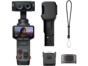Insta360 Luna Ultra - 8K Vlogging Camera with Dual Leica Lenses, 12× Zoom, 1" Sensor, Detachable 2" Touchscreen, Triple AI Chip, Pocket Gimbal Camera for Vlog Photography-Cosmic Black Insta360 Luna Ultra - 8K Vlogging Camera with Dual Leica Lenses, 12× Zoom, 1" Sensor, Detachable 2" Touchscreen, Triple AI Chip, Pocket Gimbal Camera for Vlog Photography-Cosmic Black