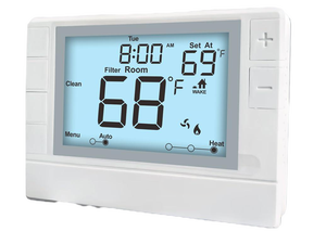 Programmable Thermostat, Thermostat for Home HVAC Systems,Multi-Stage, 2 Heat/2 Cool, White Backlight Programmable Thermostat, Thermostat for Home HVAC Systems,Multi-Stage, 2 Heat/2 Cool, White Backlight