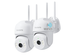 2Pack Security Cameras Outdoor Wired, 2K 360° PTZ Outdoor Security Camera, Weatherproof, 24/7 Recording with SD Card, Color Night Vision, AI Human Tracking, 2.4/5GHz WiFi6, Work with Alexa 2Pack Security Cameras Outdoor Wired, 2K 360° PTZ Outdoor Security Camera, Weatherproof, 24/7 Recording with SD Card, Color Night Vision, AI Human Tracking, 2.4/5GHz WiFi6, Work with Alexa