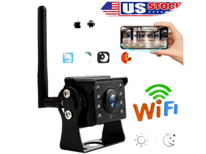 Wireless Car Truck WiFi RV Trailer Rear View Backup Camera 720P For iOS Android Wireless Car Truck WiFi RV Trailer Rear View Backup Camera 720P For iOS Android