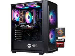 HZG M500 Prebuilt Gaming Desktop PC, AMD Ryzen 5 5600 6-Core, Radeon RX 6600 8GB, 16GB DDR4, 1TB NVMe SSD, Wi-Fi 6, VR Ready, Windows 11 HZG M500 Prebuilt Gaming Desktop PC, AMD Ryzen 5 5600 6-Core, Radeon RX 6600 8GB, 16GB DDR4, 1TB NVMe SSD, Wi-Fi 6, VR Ready, Windows 11