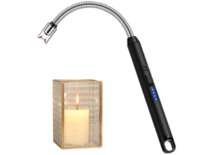 Candle Lighter with 360° Flexible Neck & Safety Lock, Windproof USB Rechargeable Electric Lighter Gift Sets, Flameless Arc Long Lighters Matches for Grill, BBQ, Camping, Fireplace, Stove Candle Lighter with 360° Flexible Neck & Safety Lock, Windproof USB Rechargeable Electric Lighter Gift Sets, Flameless Arc Long Lighters Matches for Grill, BBQ, Camping, Fireplace, Stove
