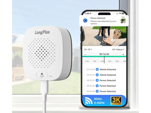 LongPlus 5MP 3K Window Camera for Home Security,2.4G 5G WiFi Wireless Safeview Window Security Camera with Night Vision, 24/7 Recording, Human/Car Detection, Two-Way Audio, Easy Install LongPlus 5MP 3K Window Camera for Home Security,2.4G 5G WiFi Wireless Safeview Window Security Camera with Night Vision, 24/7 Recording, Human/Car Detection, Two-Way Audio, Easy Install