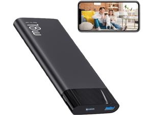 LIZVIE Power Bank Camera, Hidden Camera 10000mAh Portable Charger Spy Cameras 1080P Motion Detection Night Vision App Control Nanny Cam for Home/Security Indoor Safe. LIZVIE Power Bank Camera, Hidden Camera 10000mAh Portable Charger Spy Cameras 1080P Motion Detection Night Vision App Control Nanny Cam for Home/Security Indoor Safe.