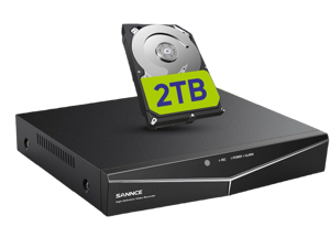 DVR for Security Camera, SANNCE 5MP 8CH CCTV DVR with 2TB Hard Drive, H.264+ Hybrid 5-in-1 Surveillance Recorder for 8CH Analog and 2CH IP Cameras, Remote Access, Motion Detection, 7/24 Recording DVR for Security Camera, SANNCE 5MP 8CH CCTV DVR with 2TB Hard Drive, H.264+ Hybrid 5-in-1 Surveillance Recorder for 8CH Analog and 2CH IP Cameras, Remote Access, Motion Detection, 7/24 Recording