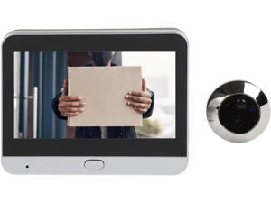 Smart Door Peephole Camera with 4.3 Inch Color LCD Monitor, 1080P Wide Angle Lens, PIR Motion Detection, Night Visions and WiFi Connectivity for Apartment Security Smart Door Peephole Camera with 4.3 Inch Color LCD Monitor, 1080P Wide Angle Lens, PIR Motion Detection, Night Visions and WiFi Connectivity for Apartment Security