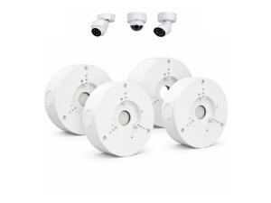 4 Pack PFA130-E Security Camera Junction Box (ABS) for Indoor & Outdoor Surveillance Camera - Security Camera Mount Bracket Waterproof Universal Camera Mount for Dome, Turret & Bullet Cameras (White) 4 Pack PFA130-E Security Camera Junction Box (ABS) for Indoor & Outdoor Surveillance Camera - Security Camera Mount Bracket Waterproof Universal Camera Mount for Dome, Turret & Bullet Cameras (White)