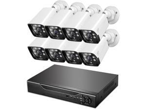KEPEAK Wired Security Camera System Indoor Outdoor, Motion Detection, Remote Access, 8pcs 1080P Surveillance CCTV Cameras, H.265+ 8CH DVR(NO HDD) KEPEAK Wired Security Camera System Indoor Outdoor, Motion Detection, Remote Access, 8pcs 1080P Surveillance CCTV Cameras, H.265+ 8CH DVR(NO HDD)