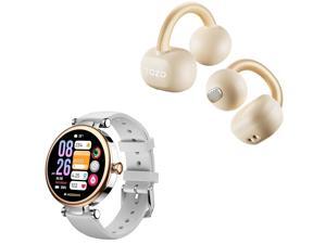 S8 AMOLED Smart Watch for Women 1.32" HD Color Screen, Bluetooth Calls & Text, OpenEarRing True Open Ear Headphones, Lightweight Comfort Open Ear Clip Wireless Earbuds S8 AMOLED Smart Watch for Women 1.32" HD Color Screen, Bluetooth Calls & Text, OpenEarRing True Open Ear Headphones, Lightweight Comfort Open Ear Clip Wireless Earbuds