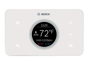 Thermotechnology Bosch Connected BCC50 Wi-Fi Thermostat-Compatible with Alexa and Google Assistant, All-in-One, Touch Screen, Safety Control, Smart Home, White Thermotechnology Bosch Connected BCC50 Wi-Fi Thermostat-Compatible with Alexa and Google Assistant, All-in-One, Touch Screen, Safety Control, Smart Home, White