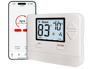 WiFi Thermostat for Home, Single-Stage 1 Heat 1 Cool Only, APP Remote Control, 7-Day/0-Day Programmable, C-Wire Required WiFi Thermostat for Home, Single-Stage 1 Heat 1 Cool Only, APP Remote Control, 7-Day/0-Day Programmable, C-Wire Required