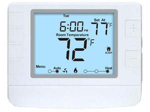 Programmable Thermostat for House, 1 Heat/1 Cool, Extra Large Display, White Backlight Programmable Thermostat for House, 1 Heat/1 Cool, Extra Large Display, White Backlight