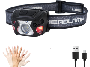 Outdoor Head Lamp, Rechargeable Type-C, 6Modes, 1000+ Lumens, IPX5 Waterproof Flashlight, 12 Hour Continuous Lighting Ideal for Camping Flashlights, Reading, Sports, Running, Hiking, Fishing Outdoor Head Lamp, Rechargeable Type-C, 6Modes, 1000+ Lumens, IPX5 Waterproof Flashlight, 12 Hour Continuous Lighting Ideal for Camping Flashlights, Reading, Sports, Running, Hiking, Fishing