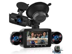 NHOPEEW Dash Cam Front and Rear Inside, 4 Channel Dash Cam 3" IPS Screen Front and Back with 8 IR Night Vision Lights, Loop Recording, 24 Hours Recording, G-Sensor, Reverse Help NHOPEEW Dash Cam Front and Rear Inside, 4 Channel Dash Cam 3" IPS Screen Front and Back with 8 IR Night Vision Lights, Loop Recording, 24 Hours Recording, G-Sensor, Reverse Help