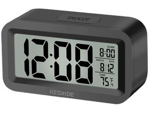 Travel Digital Alarm Clock, Battery Operated with Indoor Temperature, Desk Small Clock,Snooze Model,12/24H Display for Bedrooms Heavy Sleepers Kids Travel Bathroom (Black) Travel Digital Alarm Clock, Battery Operated with Indoor Temperature, Desk Small Clock,Snooze Model,12/24H Display for Bedrooms Heavy Sleepers Kids Travel Bathroom (Black)