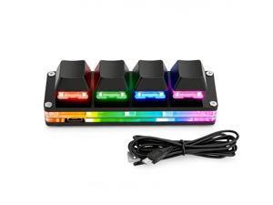 Black Mini 4-Key Keypad Mechanical Gaming Keyboard, Self Programming,OSU Hot Swap Game Keyboards with 1.5m USB-C Data CableUpgrade Cherry Shaft &RGB LED Black Mini 4-Key Keypad Mechanical Gaming Keyboard, Self Programming,OSU Hot Swap Game Keyboards with 1.5m USB-C Data CableUpgrade Cherry Shaft &RGB LED