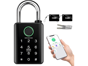 Heavy Duty Smart Padlock for Outdoor Gate, 10mm Hardened Steel Shackle 15kN Shear Resistance, 6-in-1 Keyless Entry Biometric Fingerprint Lock with Tuya App, IP67, Pool, Gym. Heavy Duty Smart Padlock for Outdoor Gate, 10mm Hardened Steel Shackle 15kN Shear Resistance, 6-in-1 Keyless Entry Biometric Fingerprint Lock with Tuya App, IP67, Pool, Gym.