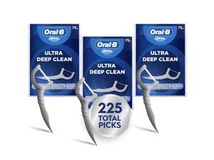 Glide Ultra Deep Clean Floss Picks, Removes Food and Plaque, Cool Mint Flavor, 75 Count, Pack of 3 Glide Ultra Deep Clean Floss Picks, Removes Food and Plaque, Cool Mint Flavor, 75 Count, Pack of 3