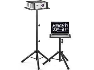 Projector Stand Tripod from 23" to 51", Laptop Tripod Stand with Elastic Band, Height Adjustable for Office, Home, Stage, Studio, Multifunctional DJ Rack Stand Projector Stand Tripod from 23" to 51", Laptop Tripod Stand with Elastic Band, Height Adjustable for Office, Home, Stage, Studio, Multifunctional DJ Rack Stand