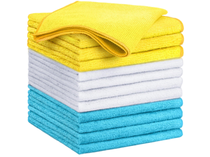 Microfiber Cleaning Cloth,12PK Reusable Cleaning Rags, Highly Absorbent Shop Rags Bulk, All-Purpose Car Cleaning Towels for TV Screen, Kitchen, Restaurant Garage, 14"X12", Multicolor Microfiber Cleaning Cloth,12PK Reusable Cleaning Rags, Highly Absorbent Shop Rags Bulk, All-Purpose Car Cleaning Towels for TV Screen, Kitchen, Restaurant Garage, 14"X12", Multicolor