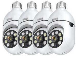 4pack 1080P Wireless Light Bulb Security Camera, 2.4g & 5g WiFi, Auto Tracking, 2 Way Audio, Smart Night Vision, Support ONVIF & RTSP, Work with Alexa, SD Card & Cloud Storage, Free App 4pack 1080P Wireless Light Bulb Security Camera, 2.4g & 5g WiFi, Auto Tracking, 2 Way Audio, Smart Night Vision, Support ONVIF & RTSP, Work with Alexa, SD Card & Cloud Storage, Free App