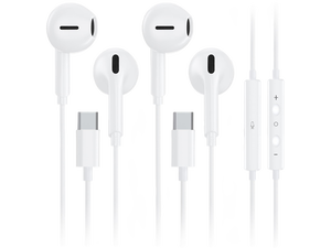 2 Pack USB C Wired Earbuds for iPhone 17/16/15 Pro Max Plus Air iPad & USB-C Headphones for Samsung Galaxy S26/S25/S24/S23 Ultra A55 A54, Type-C Earphones with Microphone (White) 2 Pack USB C Wired Earbuds for iPhone 17/16/15 Pro Max Plus Air iPad & USB-C Headphones for Samsung Galaxy S26/S25/S24/S23 Ultra A55 A54, Type-C Earphones with Microphone (White)