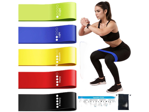 Resistance Loop Exercise Bands for Home Fitness, Yoga Pilates, Stretching, Strength Training, and Physical Therapy - Elastic Bands Set Workout Bands for Women&Men - Colorful Resistance Loop Exercise Bands for Home Fitness, Yoga Pilates, Stretching, Strength Training, and Physical Therapy - Elastic Bands Set Workout Bands for Women&Men - Colorful