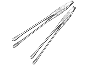 11 Inch Tweezers Tongs for Cooking,2 PCS KitchenTongs Precision Serrated Tips, Stainless Steel Tweezer Kitchen Tools for BBQ, Plating and Serving (Stainless Steel) 11 Inch Tweezers Tongs for Cooking,2 PCS KitchenTongs Precision Serrated Tips, Stainless Steel Tweezer Kitchen Tools for BBQ, Plating and Serving (Stainless Steel)