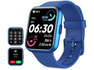 Smart Watch for Women Android & iPhone, Alexa Built-in, 1.8" Touch Screen Fitness Tracker with Answer/Make Calls, IP68 Waterproof Heart Rate/Sleep/SpO2 Monitor, Pedometer, 100+ Sport Modes, Dark Blue Smart Watch for Women Android & iPhone, Alexa Built-in, 1.8" Touch Screen Fitness Tracker with Answer/Make Calls, IP68 Waterproof Heart Rate/Sleep/SpO2 Monitor, Pedometer, 100+ Sport Modes, Dark Blue
