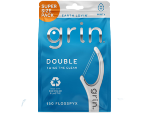 Double Flosspyx, Floss Picks, 150 ct, Dental Flossers, Minty Flavor, Recycled Plastic, 2 Lines of Strong Floss, Longer Floss Head, Traps Food and Plaque, Includes Safe Soft Fold-Back Tooth Pick Double Flosspyx, Floss Picks, 150 ct, Dental Flossers, Minty Flavor, Recycled Plastic, 2 Lines of Strong Floss, Longer Floss Head, Traps Food and Plaque, Includes Safe Soft Fold-Back Tooth Pick