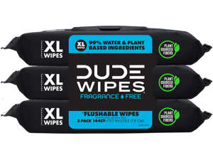 Unscented Adult Flushable Wet Wipes, Sensitive Skin, 144 Count Unscented Adult Flushable Wet Wipes, Sensitive Skin, 144 Count