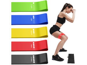Resistance Bands for Working Out, Exercise Bands Resistance Bands Set with 5 Resistance Levels, Multi-Colored Workout Bands for Indoor & Outdoor Fitness, Leg Strength Training, Yoga (Multicolor) Resistance Bands for Working Out, Exercise Bands Resistance Bands Set with 5 Resistance Levels, Multi-Colored Workout Bands for Indoor & Outdoor Fitness, Leg Strength Training, Yoga (Multicolor)