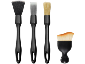 4 PCS Car Detailing Brush Set, Boars Bristle No Scratch Dusting Tool Cleaning Auto Interior or Exterior, Premium Brushes Cleaning Supplies for Dashboard Air Vent Seat Wheel 4 PCS Car Detailing Brush Set, Boars Bristle No Scratch Dusting Tool Cleaning Auto Interior or Exterior, Premium Brushes Cleaning Supplies for Dashboard Air Vent Seat Wheel