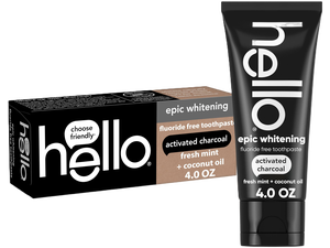 Epic Whitening Charcoal Fluoride Free Toothpaste, Activated Charcoal Toothpaste with Coconut Oil, Whitens Teeth Naturally, SLS Free, Fresh Mint, 4.0 Oz Tube Epic Whitening Charcoal Fluoride Free Toothpaste, Activated Charcoal Toothpaste with Coconut Oil, Whitens Teeth Naturally, SLS Free, Fresh Mint, 4.0 Oz Tube