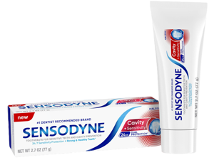 Sensodyne Cavity + Sensitivity Toothpaste, Fluoride Toothpaste for Sensitive Teeth and Cavity Protection, 2.7 oz Sensodyne Cavity + Sensitivity Toothpaste, Fluoride Toothpaste for Sensitive Teeth and Cavity Protection, 2.7 oz