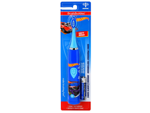 Hot Wheels Battery Powered Sonic Electric Kids Toothbrush Soft Bristles Rounded Head Children Boys Girls Blue Gentle Cleaning Easy Grip Handle Plaque Removal Oral Care Hot Wheels Battery Powered Sonic Electric Kids Toothbrush Soft Bristles Rounded Head Children Boys Girls Blue Gentle Cleaning Easy Grip Handle Plaque Removal Oral Care