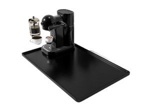 Silicone Coffee Mat, 12" x 19" Waterproof Raised Edge Coffee Bar Mats for Espresso Machine Station Accessories, Heat Resistant Dish Drying Pad for Kitchen Counter, Rubber Bar Decor Pad, Black Silicone Coffee Mat, 12" x 19" Waterproof Raised Edge Coffee Bar Mats for Espresso Machine Station Accessories, Heat Resistant Dish Drying Pad for Kitchen Counter, Rubber Bar Decor Pad, Black